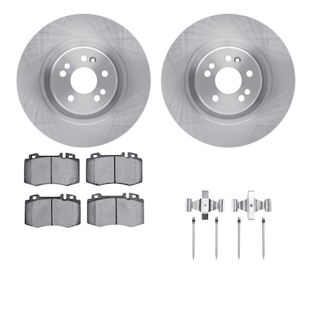 6512-63497, Rotors With 5000 Advanced Brake Pads Includes Hardware